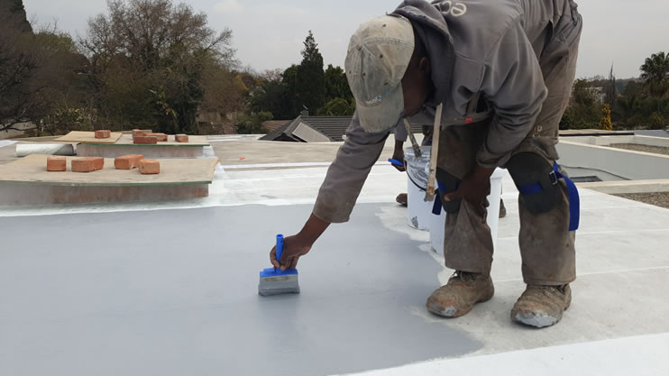 how to waterproof a new concrete roof slab