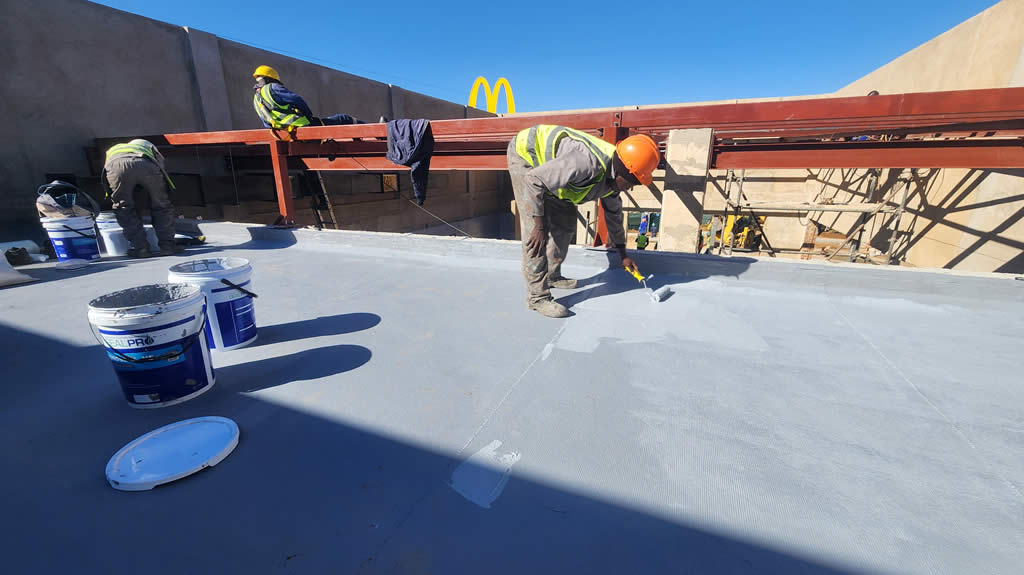 retail flat concrete roof waterproofing maintenance